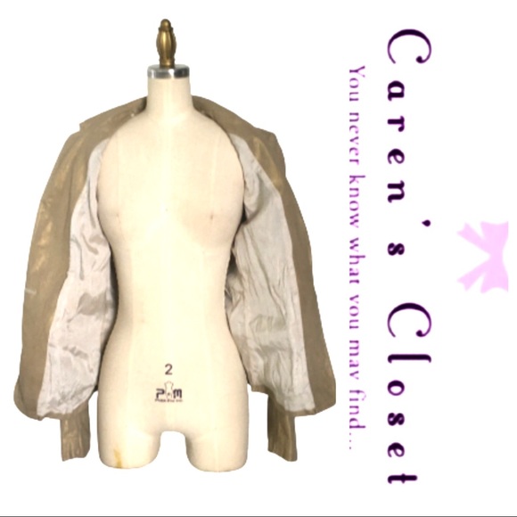 ADEC by Philippe Adec Gold Metallic Blazer - Picture 6 of 11